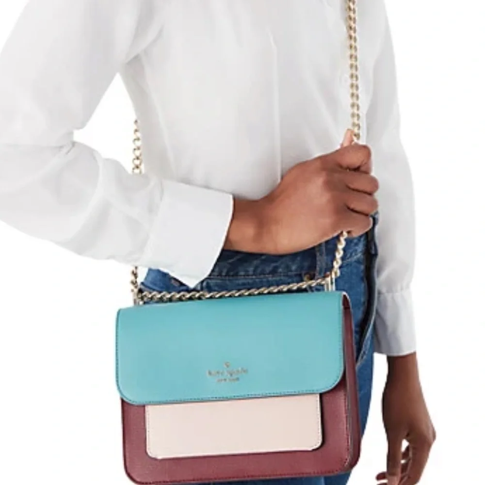 Kate Spade New York REMI COLORBLOCK FLAP CHAIN CROSSBODY